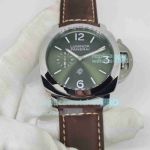 AAA Copy Panerai Luminor Logo PAM01624 Green Dial 44mm Men's Leather Strap Watch  